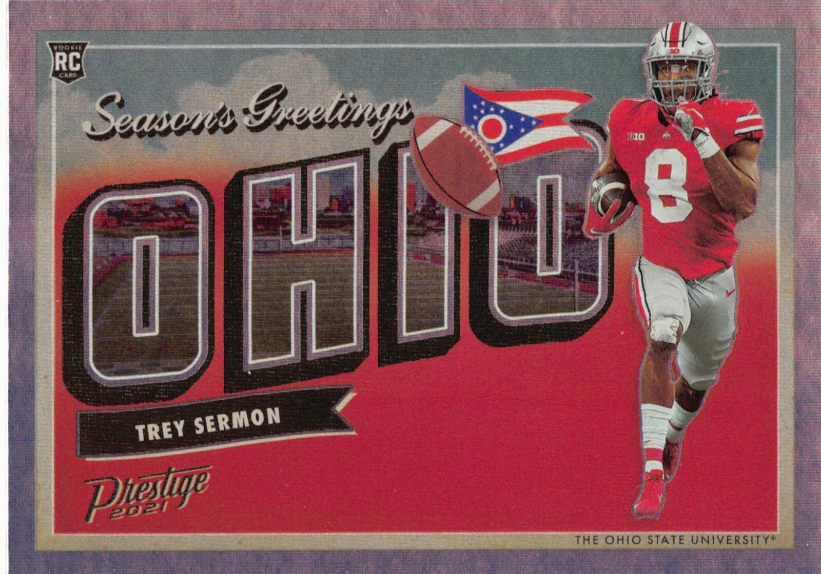 Trey Sermon Panini Prestige Season's Greetings #SG9 Base