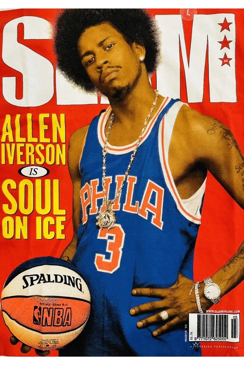 MITCHELL NESS Allen Iverson 1999 Slam Magazine Cover White Large