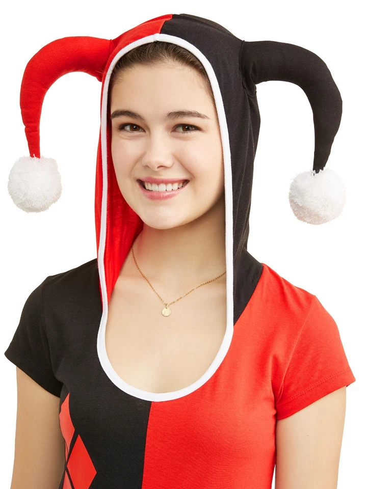 Футболка с капюшоном DC Comics Harley Quinn костюм на Хэллоуин размер L Batman красный черный - Изображение 3 из 3