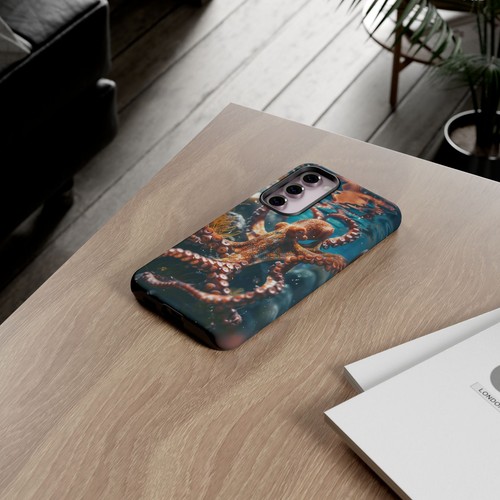Phone Ink - iPhone, Pixel, Samsung Galaxy Case - Orange Octopus Reef - 第 131/191 張圖片