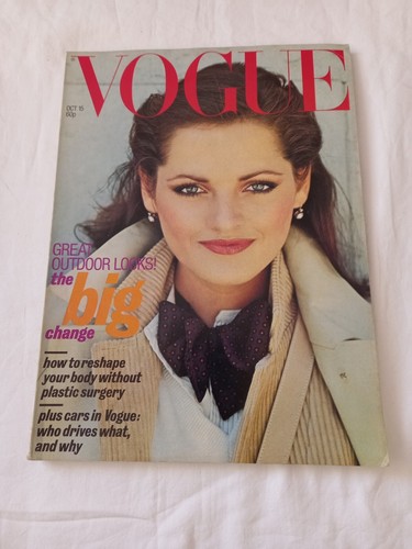 Vintage British Vogue Magazin Oktober 1977