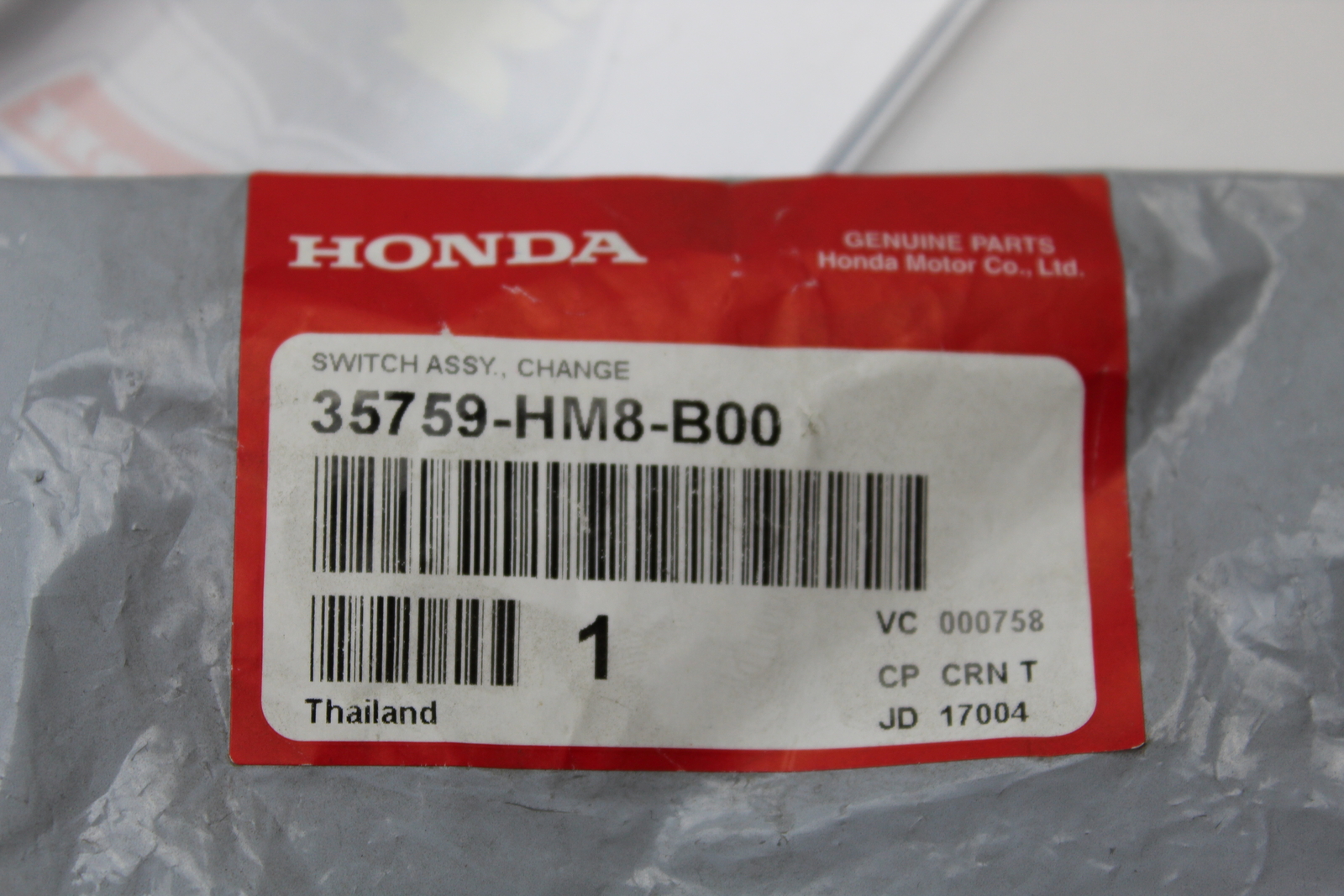 OEM HONDA GEAR CHANGE SHIFT SWITCH SENSOR 35759HM8B00 eBay