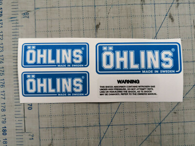OHLIN Sticker Set Für Ducati Aprilia Suspension Mono Gabel TTX Blu