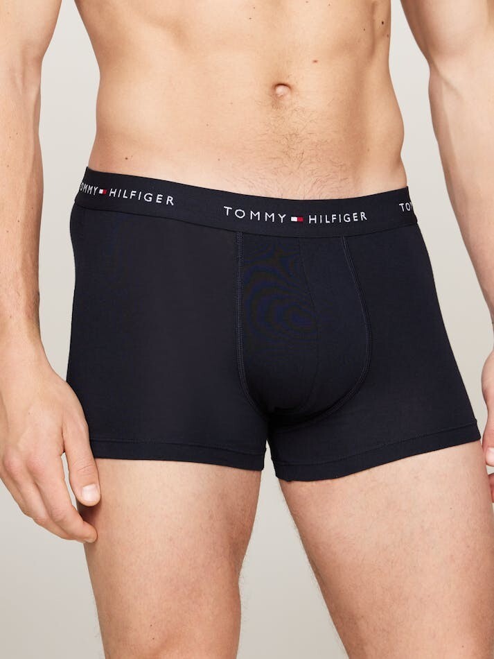 Tommy Hilfiger Signature Cotton Essentials Trunk 3-Pack Red White Navy Size M image 6