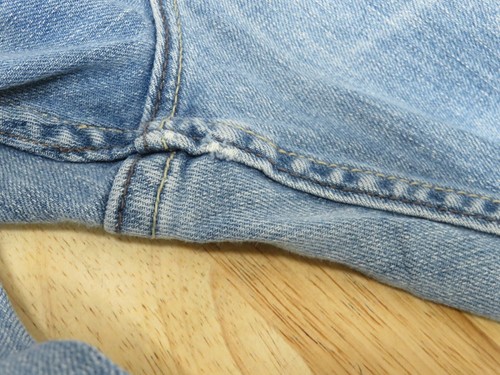 Pantalones de mezclilla LEE de corte regular azules vintage para hombre talla 38x32 mezcla de algodón rectos sueltos - Imagen 5 de 10