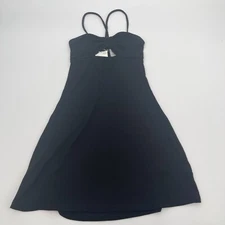 Divided Womens Dress XS Black Cut Out Strappy Sleeve Sleeveless Lightweight New
