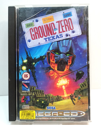 SEGA Mega CD  - Ground Zero: Texas - Spiel mit OVP & Anleitung - PAL- Sony  Sega