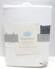 Fitted Crib Sheet - Cloud Island - Two by Two Animals 100% cotton w soft finish
