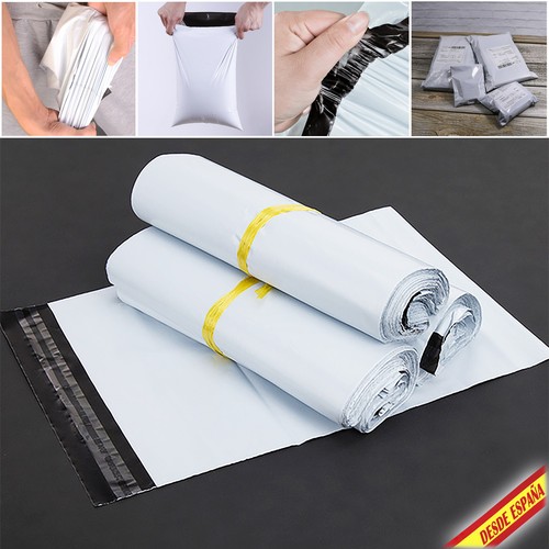 Mensajeria Sobres Bolsas 14x26 17x30 cm Paqueteria Cierre | eBay