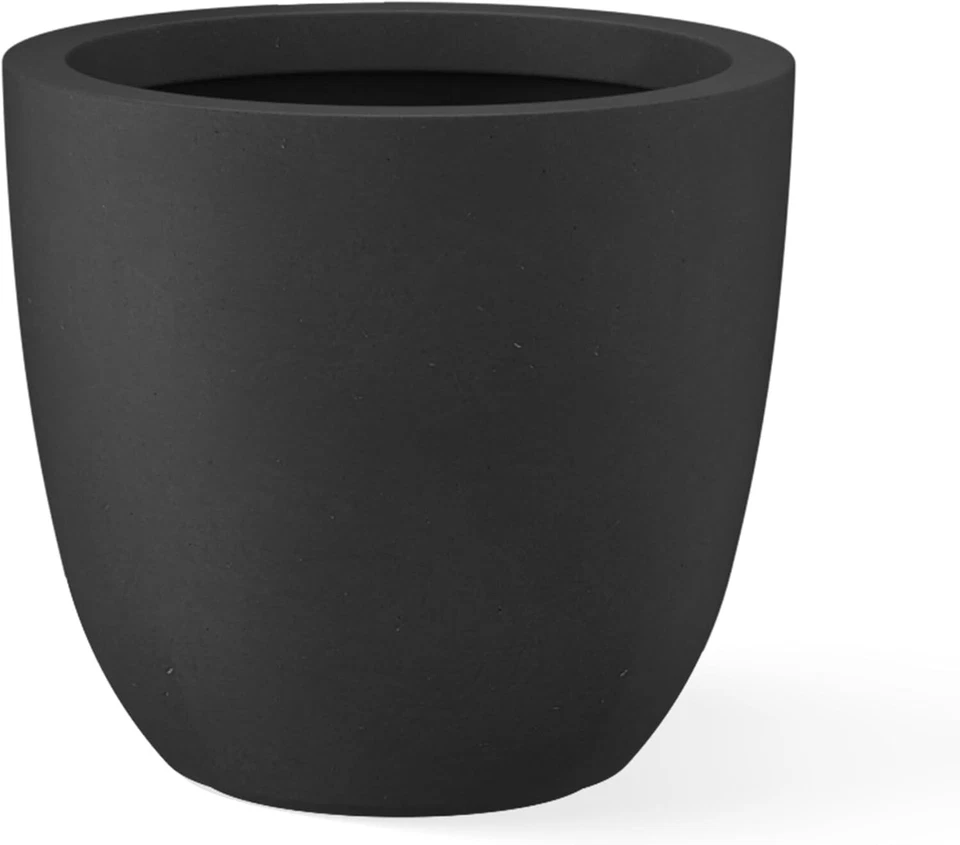Spacious Round Concrete Planter - Indoor/Outdoor 18" Pot for Healthy Plants - Image 3 of 4