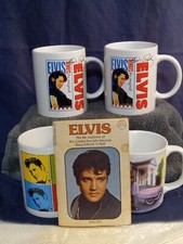 Vintage Elvis Presley Coffee Mugs & Elvis Life and Loves of the Country Boy