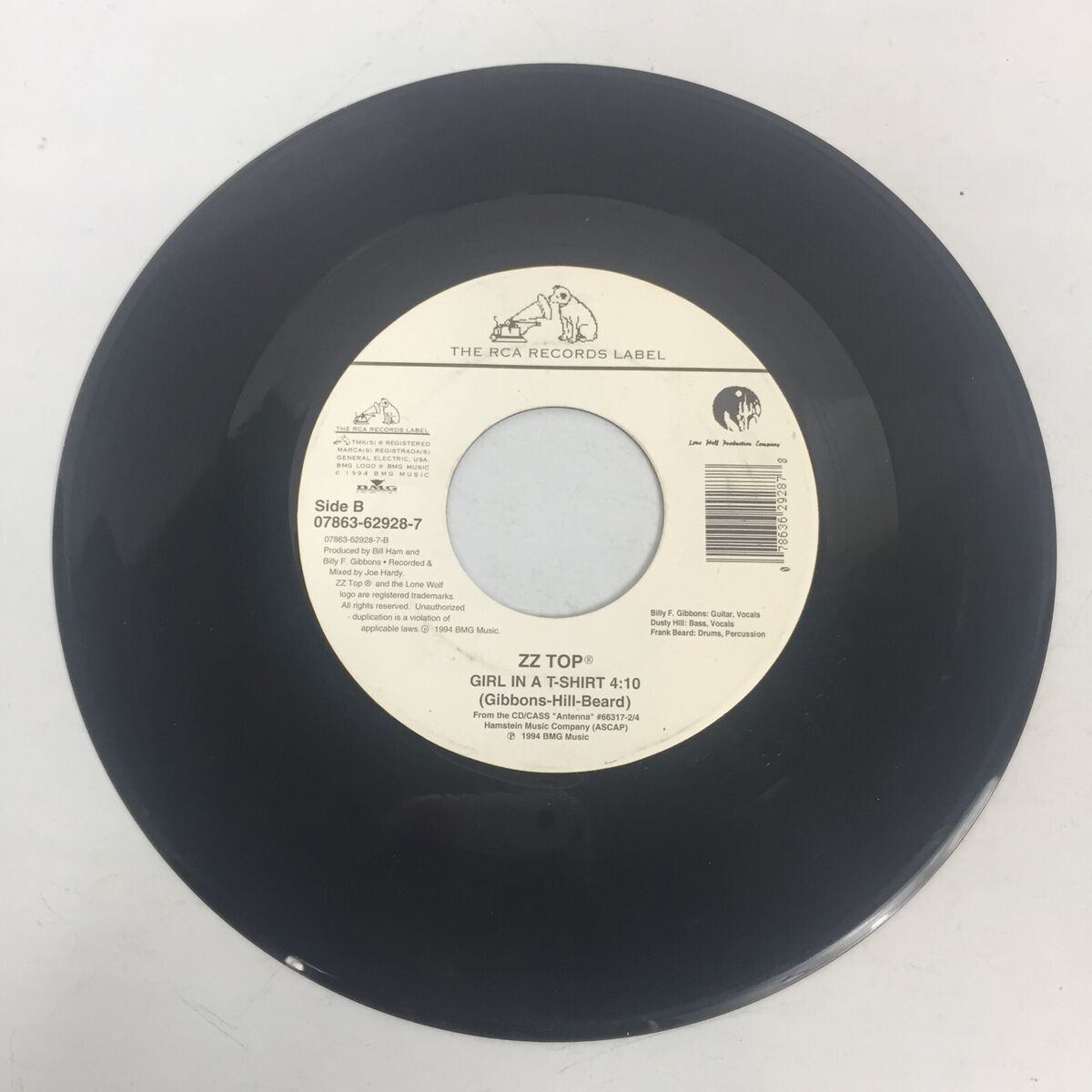 Zz Top: Girl In A T-Shirt / Fuzzbox Voodoo Rca Record Rock Zz Top: Girl In A T-Shirt / Fuzzbox Voodoo Rca Record Rock