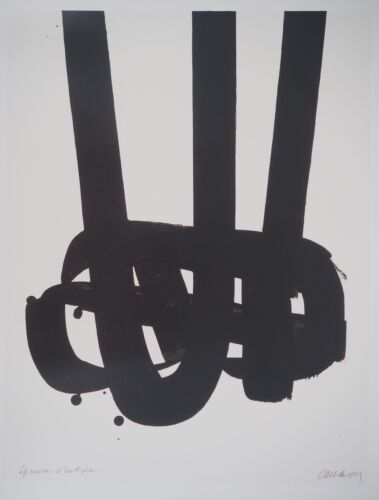 Pierre SOULAGES : Lithographie n°29 - Affiche originale signée - Imagen 2 de 6