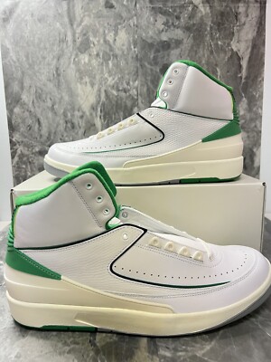 Air Jordan 2 Retro Sneakers Lucky Green White DR8884 103 Men Size