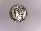 U S 1943 D Mercury Silver 10c Very Good