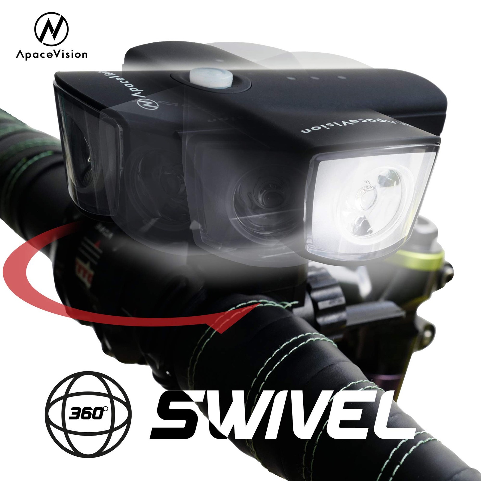 500 Lumens Bike Light Set USB Rechargeable - Powerful Bicycle Headlight & LED...