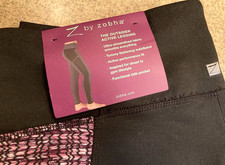 Z by Zobha Tummy Flattening Leggings Side Pocket Street to Gym Lifestyle Large