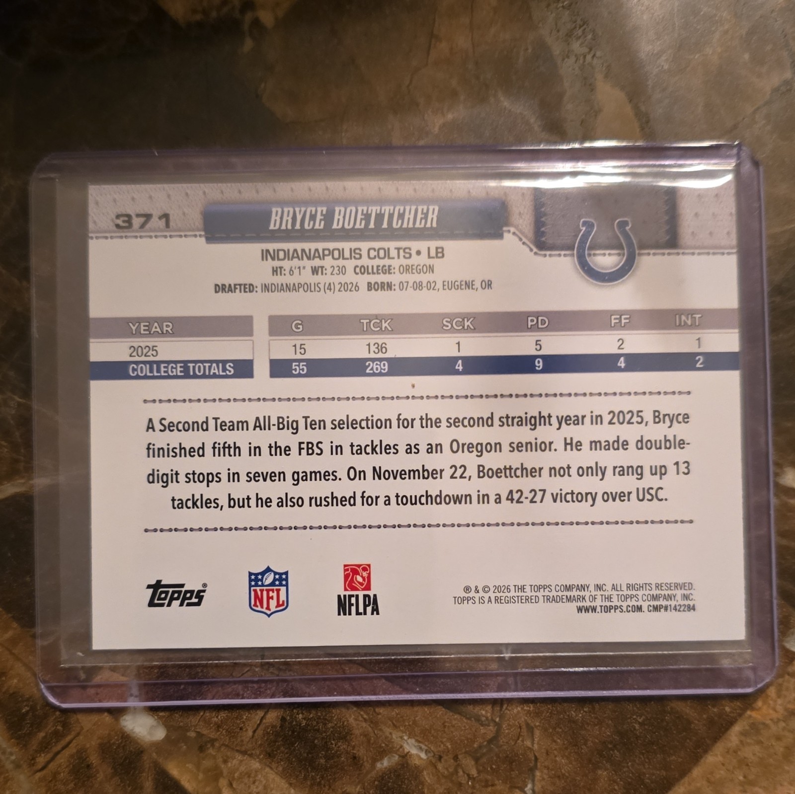 Topps 2025 Bowman Chrome Prospects Bryce Boettcher #BCP-243 Orange /25 RC view 2