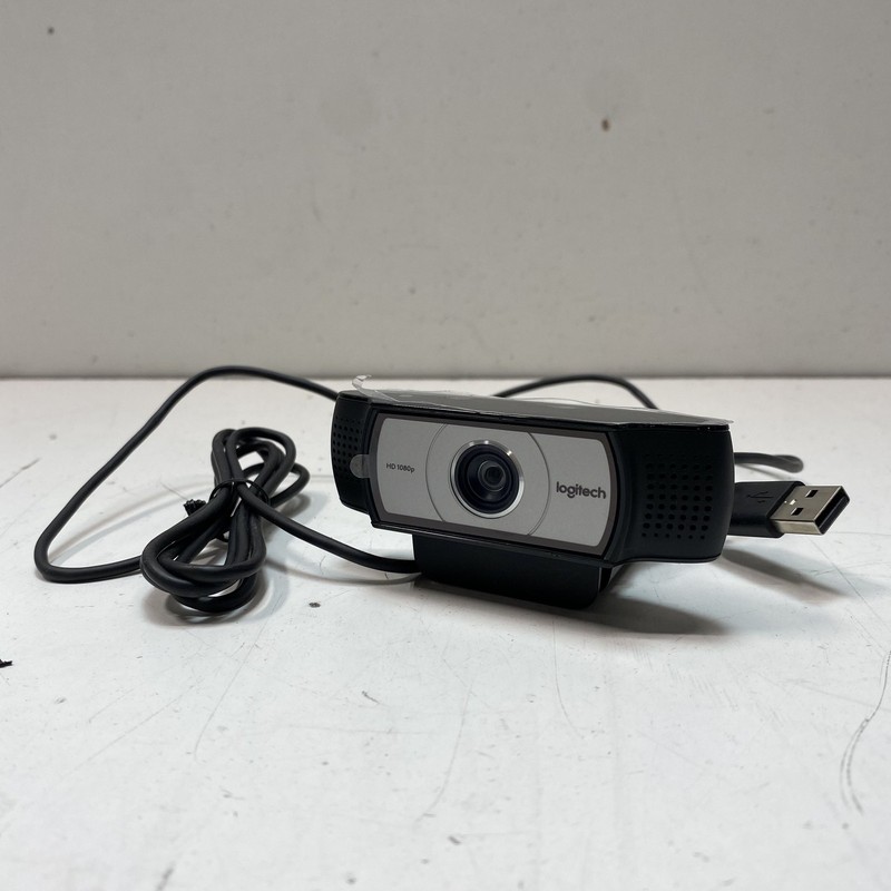 Logitech HD 1080p USB Webcam Black External Computer Camera Integrated Mic