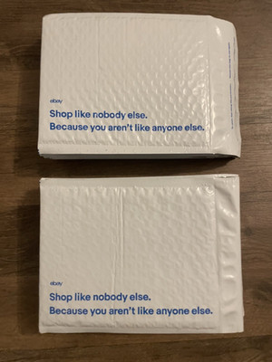 Ebay Branded PADDED Mailers envelopes  7.5 x 8.5 small 20 envelopes