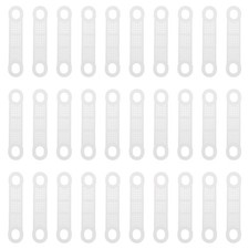 50 Pcs Silicone Transparent Non Adhesive Tape Hanger Grip Strips for Closet