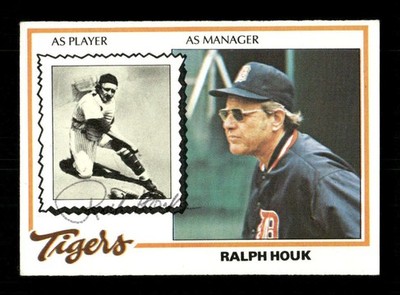 1978 Topps  #684 Ralph Houk signed autograph EX, bp EAA1 bxcp71