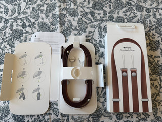 Apple iphone crossbody strap Color Sienna
