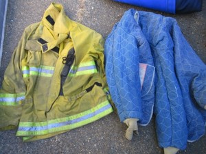 FIREFIGHTER TURNOUT JACKET WITH LINER  SIZE XL-2X?