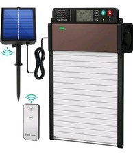 Automatic Chicken Coop Door Solar Powered with Timer/Light Sensor Setting