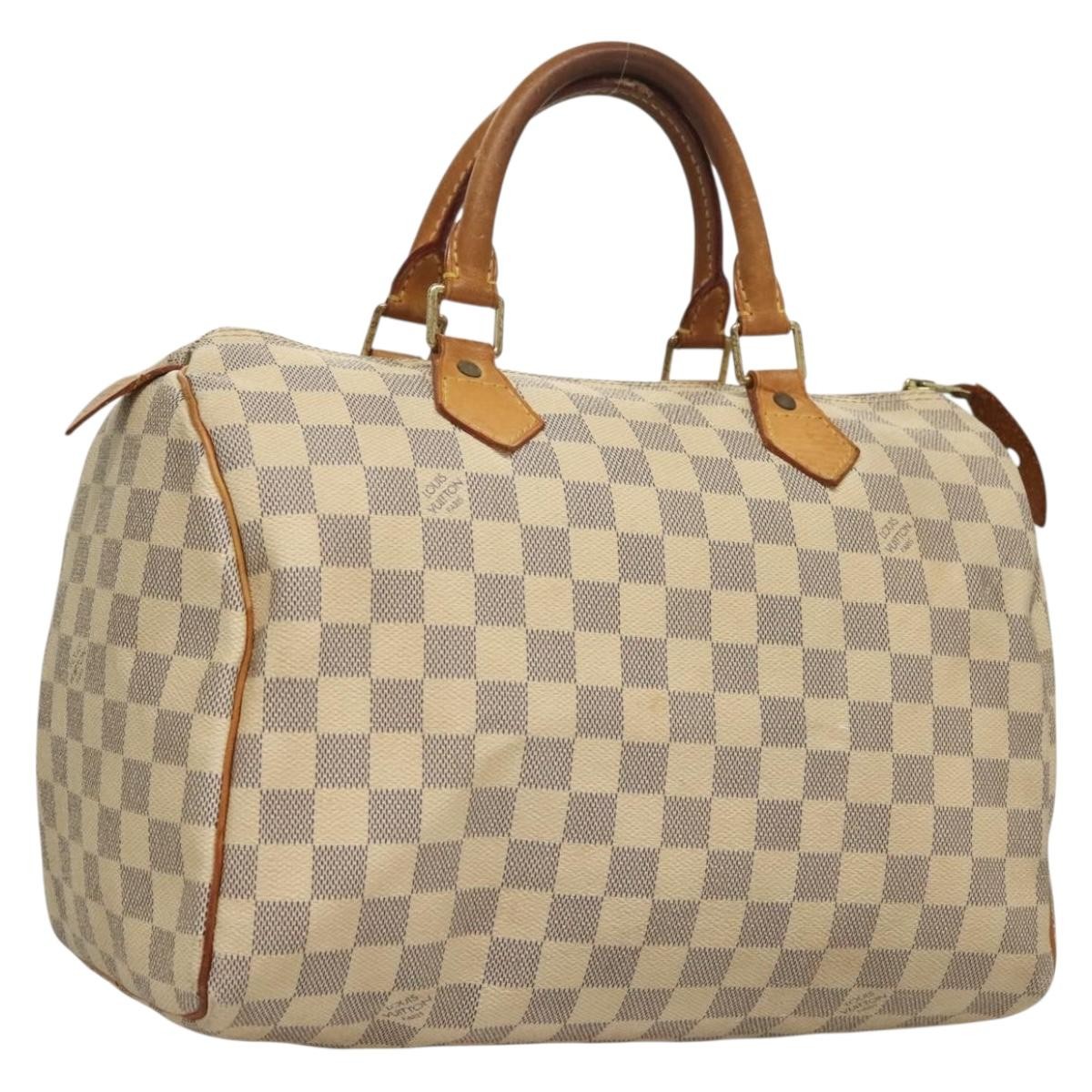 LOUIS VUITTON Damier Azur Speedy 30 Handbag N41533 Authentic LV 134794