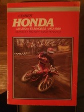 HONDA 125-250CC ELSINORES Motorcycle Workshop Manual 1973-1980 CLYMER M317