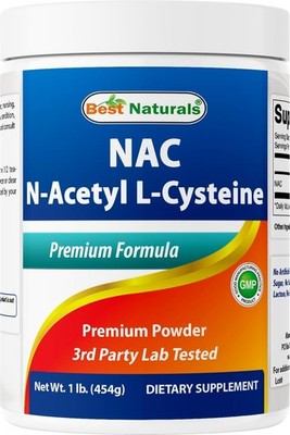 Pure N-Acetyl L-Cysteine (NAC) Powder   1LB Gluten-Free Antioxidant Supplement