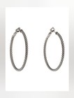 Hoop Earrings Yellow gold David Yurman Sterling Silver Cable
