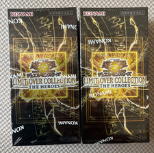 Yu-Gi-Oh OCG LIMIT OVER COLLECTION THE HEROES Box x2 giapponese sigillato...