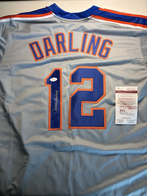 Ron Darling Signed New York Mets #12 Baseball Jersey JSA WP185643