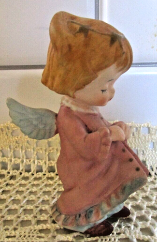 Eve Rockwell Designed George Good Bisque Sleeping Praying Angel w/ Star Halo - Picture 3 of 5