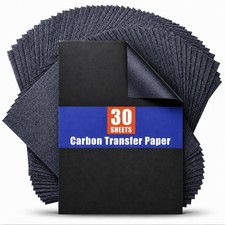 Carbon Paper for Tracing Graphite Transfer-Paper - PSLER 30 Pcs Black Graphite P