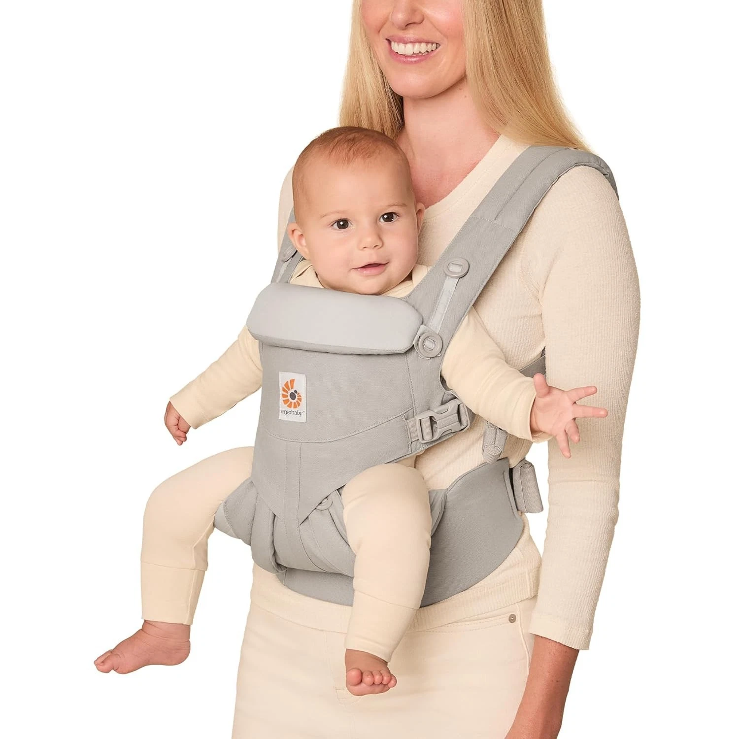 Ergobaby Omni 360 Baby Carrier Pearl Grey Ergonomic All in One Cotton Newborn
Opens in a new window
