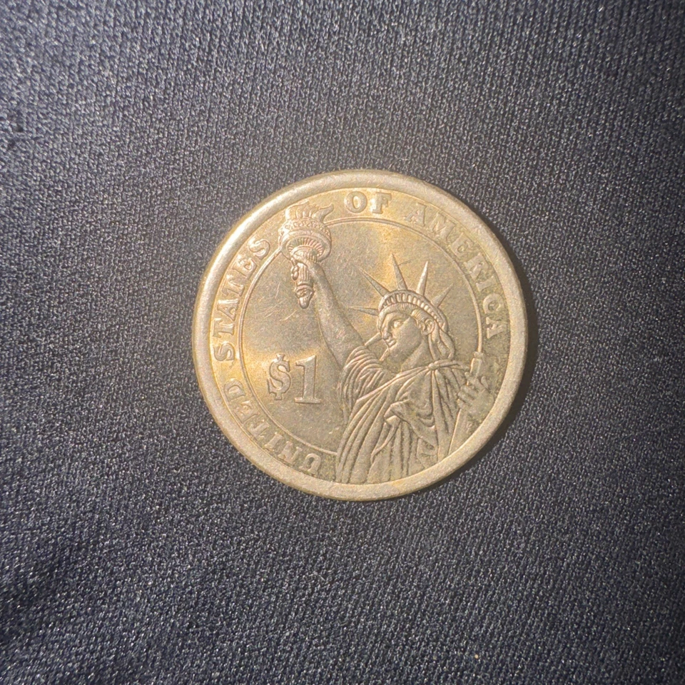 2008 D $1 Andrew Johnson Position A Presidential Dollar-mint error - Image 2 of 2