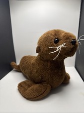 Aurora DESTINATION NATION Signature BROWN SEAL SEA LION PLUSH w/Tag 12"