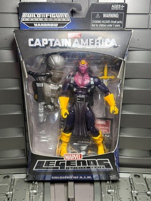 MARVEL LEGENDS CAPTAIN AMERICA SOLDIERS OF A.I.M. BARON ZEMO BAF MANDROID no gun