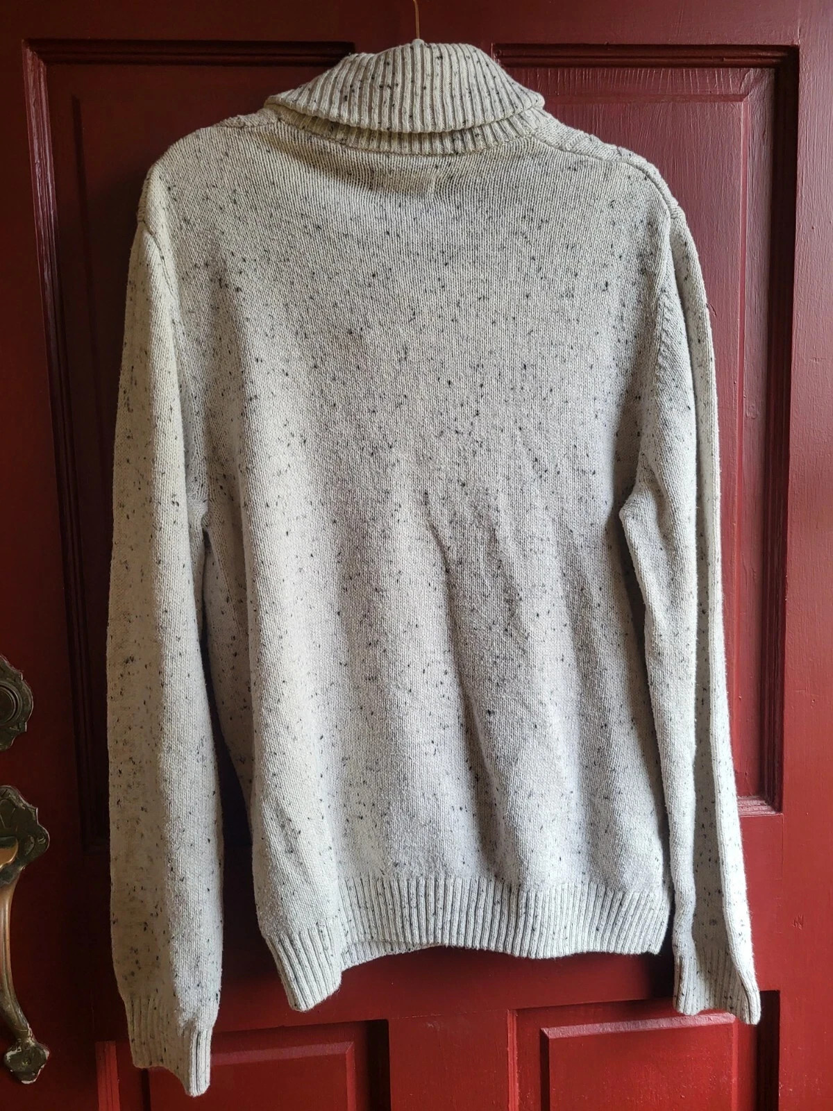 CHAPS Collared Neck Pullover Sweater Speckled Bei… - image 8