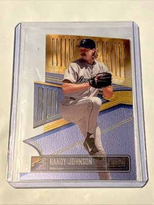 1999 Stadium Club RANDY JOHNSON Triumvirate Luminescent Die Cut #T6C Astros