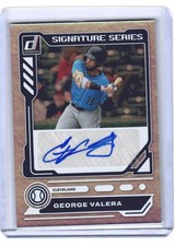 2023 George Valera Donruss Signature Series Auto RC #SS-GV (H373) $6 MAX SHIP