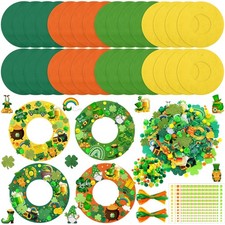 472 Pcs St. Patrick's Day Craft Kits Irish DIY Wreath Craft Kit St. Patrick's Da