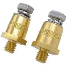 Battery Terminal Connector 3/8-16 Side Top Post Adapter Brass Stud Pair 2 PCS