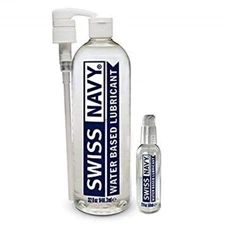 Swiss Navy Premium Water Based Lubricant (32oz) PLUS FREE 2oz Bottle