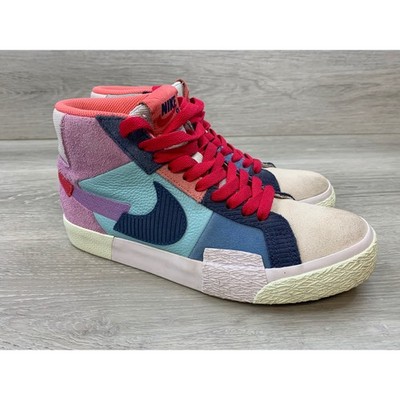 Nike SB Zoom Blazer Mid Women's Premium Mosaic Lilac Copa Blue 5.5