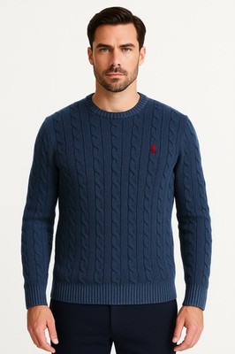 Polo Ralph Lauren Men's Cable-Knit Crew Cotton Sweater. Brand New