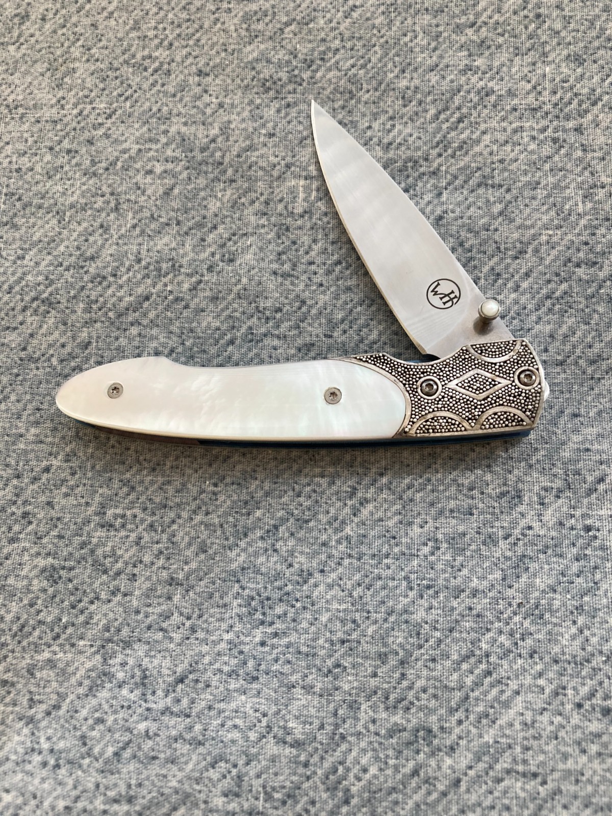 WOW!! RARE, WILLIAM HENRY, T10-D Pocket Knife in Old-Style Box with Sheath & COA
